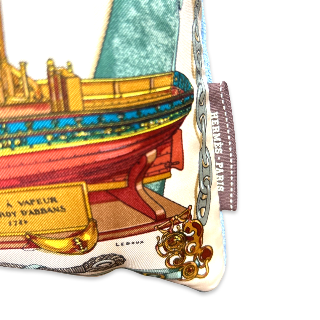 Musée Vintage Silk Scarf Pillow 17"