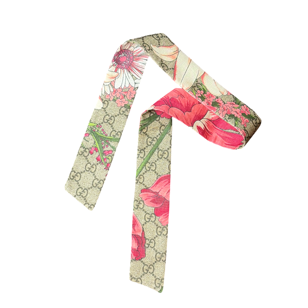 gucci gg floral scarf