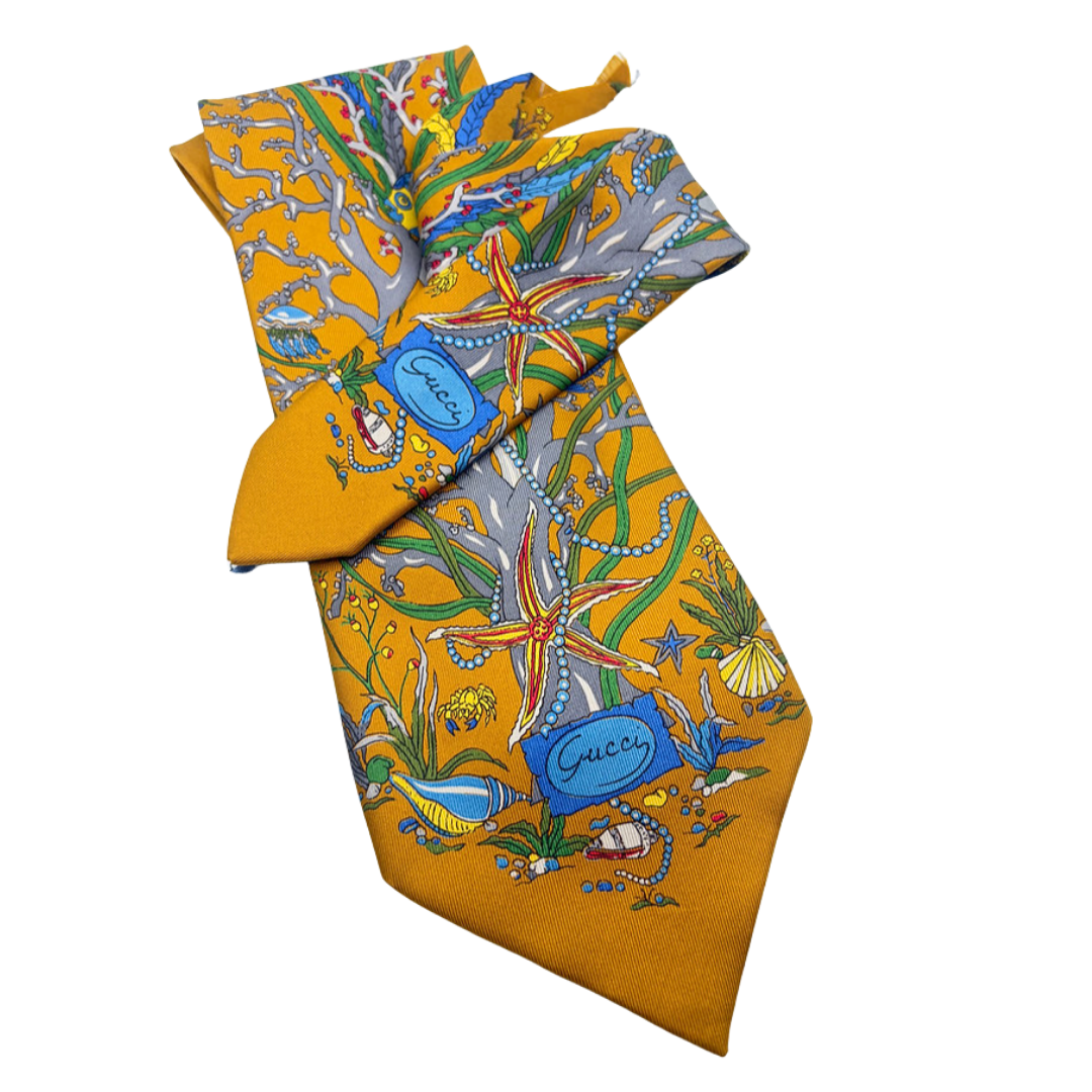 gucci silk necktie