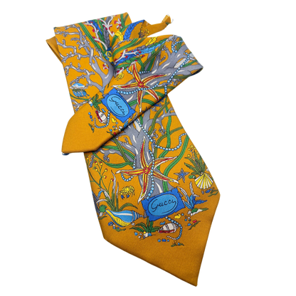gucci silk necktie