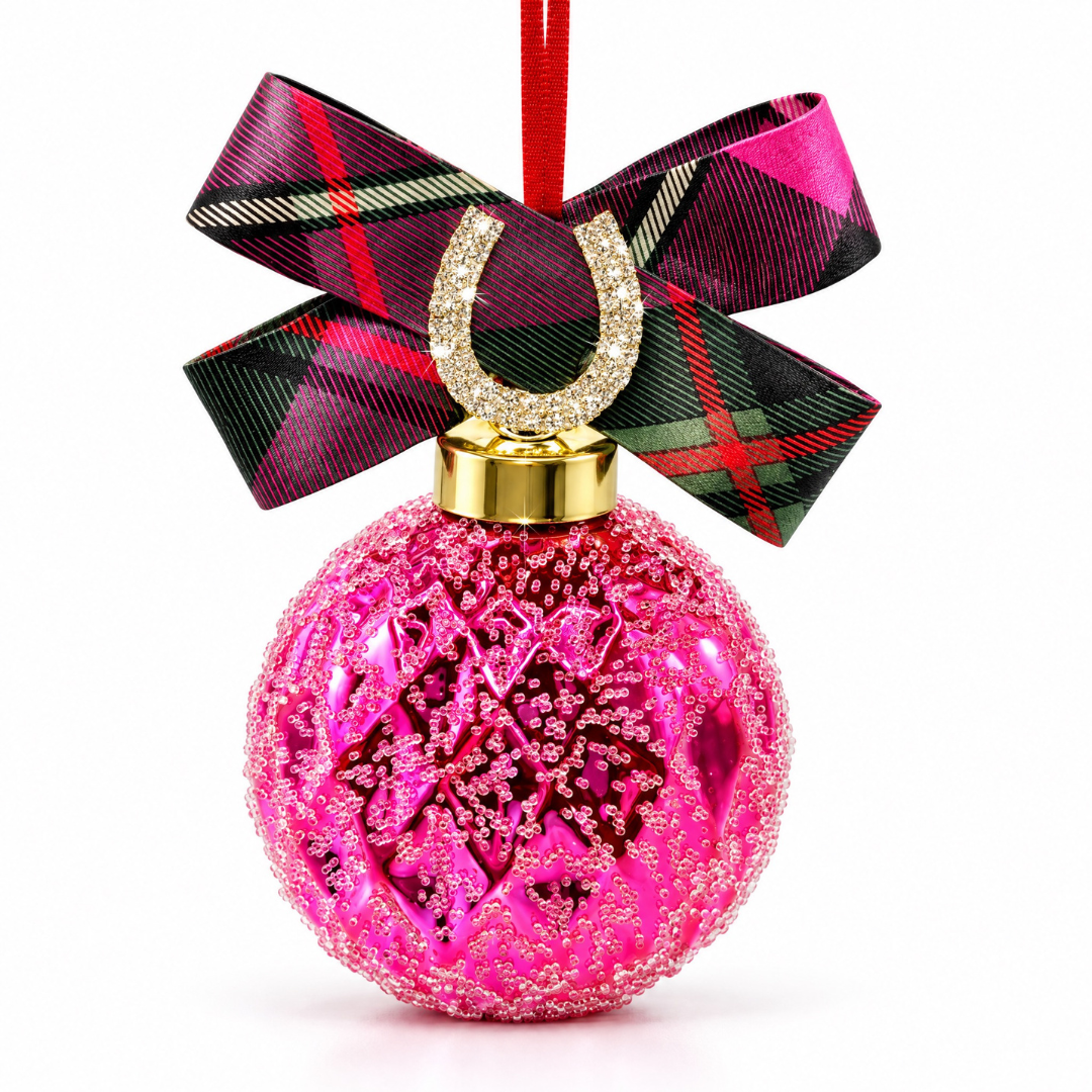Ralph Tartan Horseshoe Christmas Ornament | Ralph Lauren Christmas
