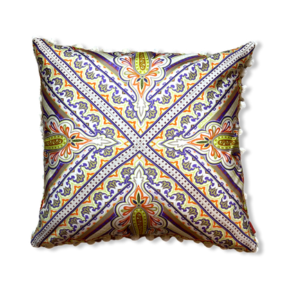 Paisley Vintage Silk Scarf Pillows 24"