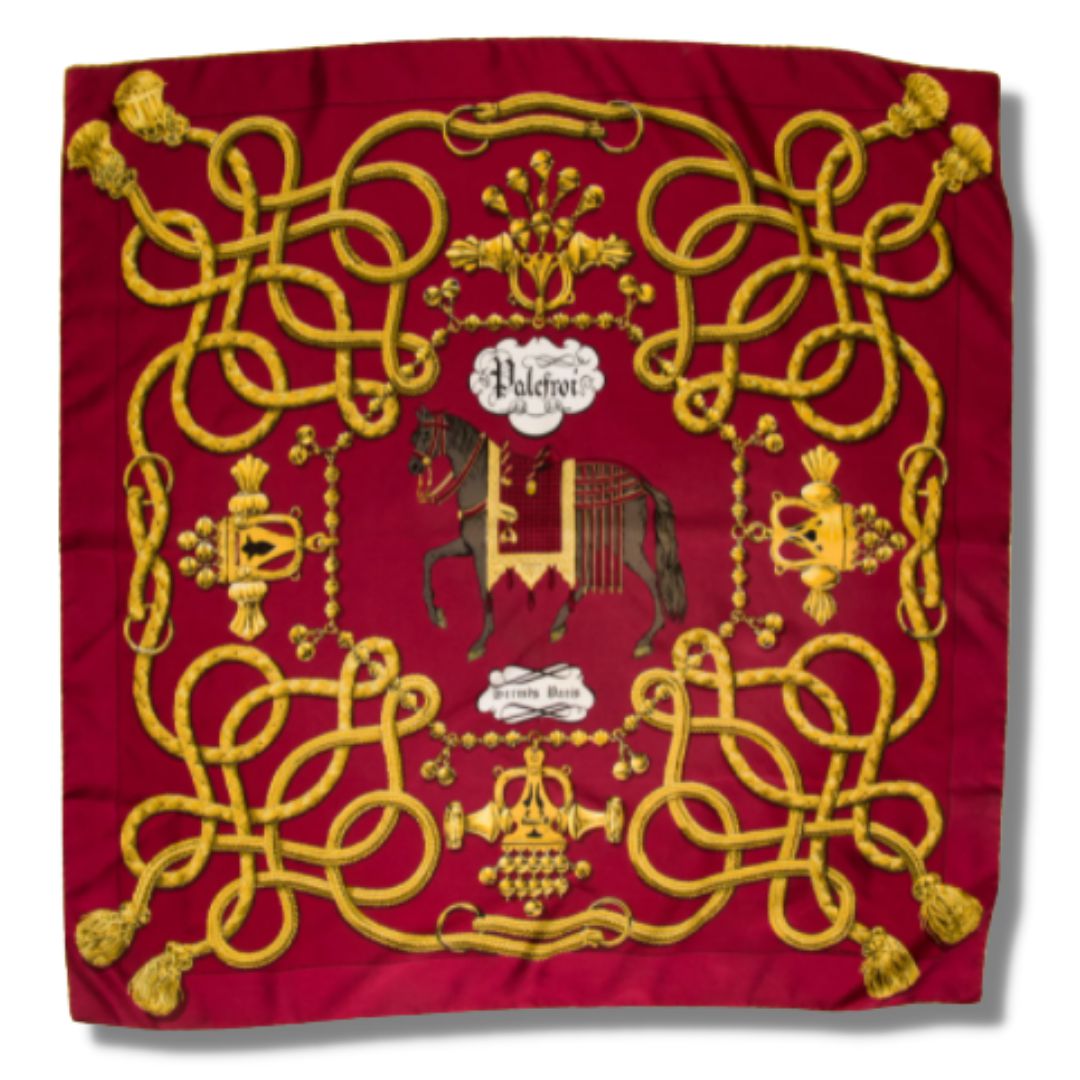 Palefroi Silk Scarf Lumbar Pillow 35"