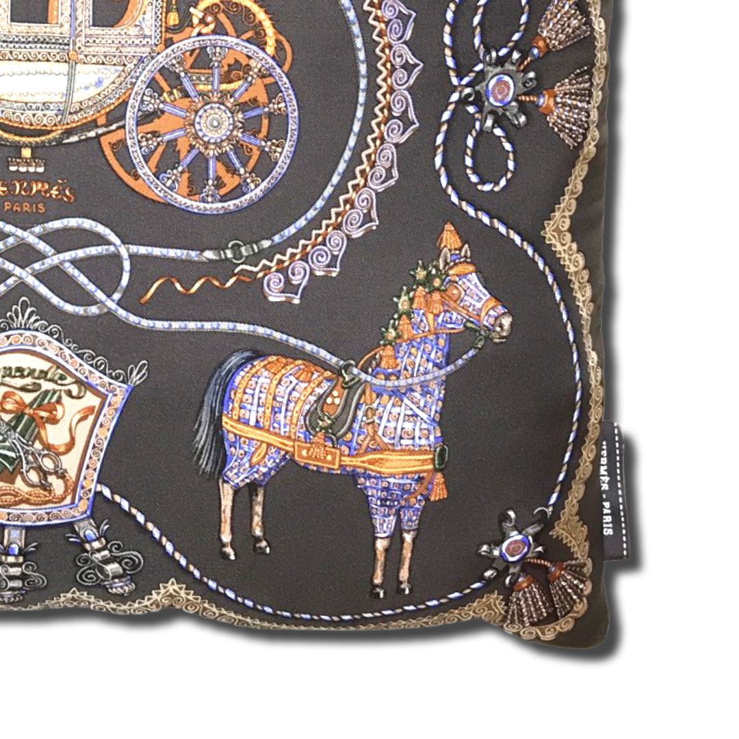 Paperoles Vintage Silk Scarf Pillow 17"