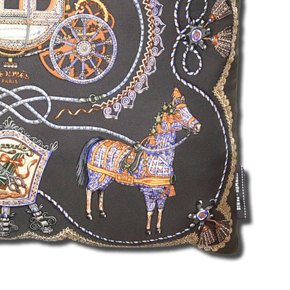 Paperoles Vintage Silk Scarf Pillow 17"