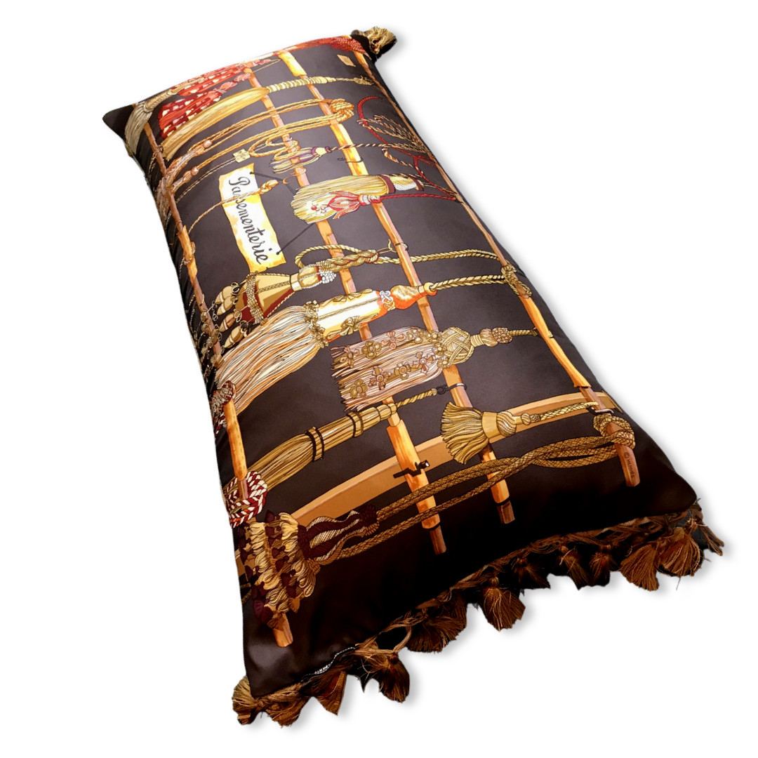 Passementerie Silk Scarf Lumbar Pillows 35"