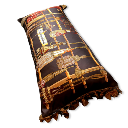 Passementerie Silk Scarf Lumbar Pillows 35"