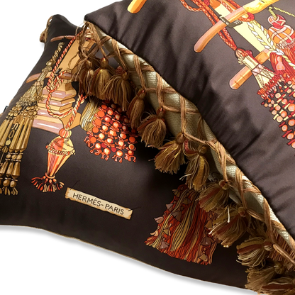 Passementerie Silk Scarf Lumbar Pillows 35"