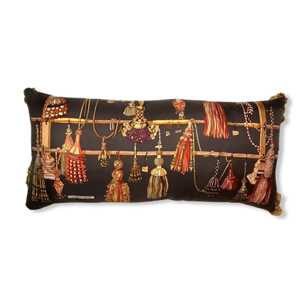 Passementerie Silk Scarf Lumbar Pillows 35"