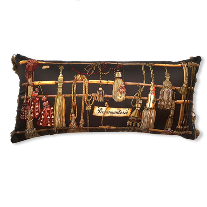 Passementerie Silk Scarf Lumbar Pillows 35"