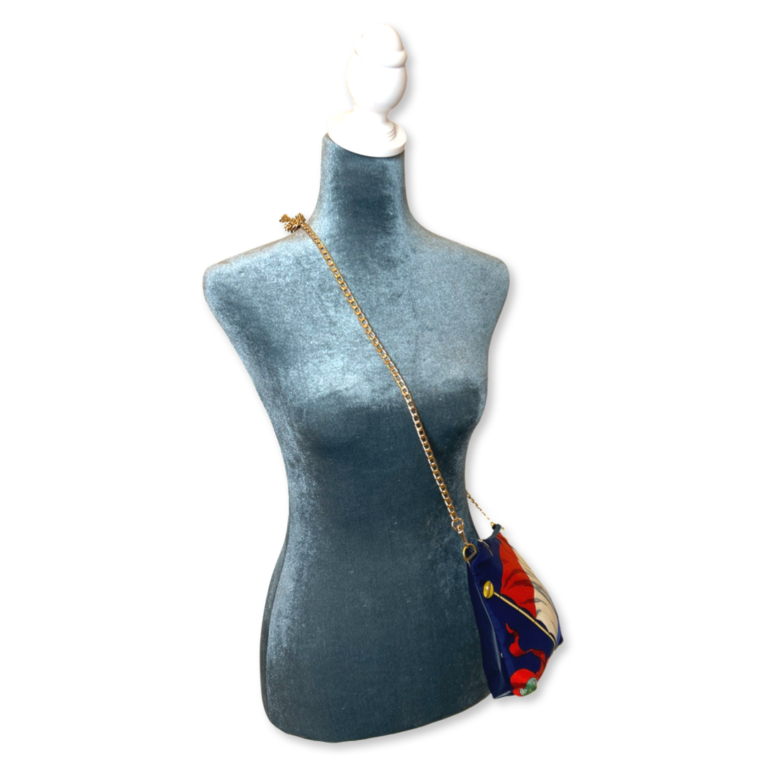Pavois Vintage Silk Scarf Crossbody Bag