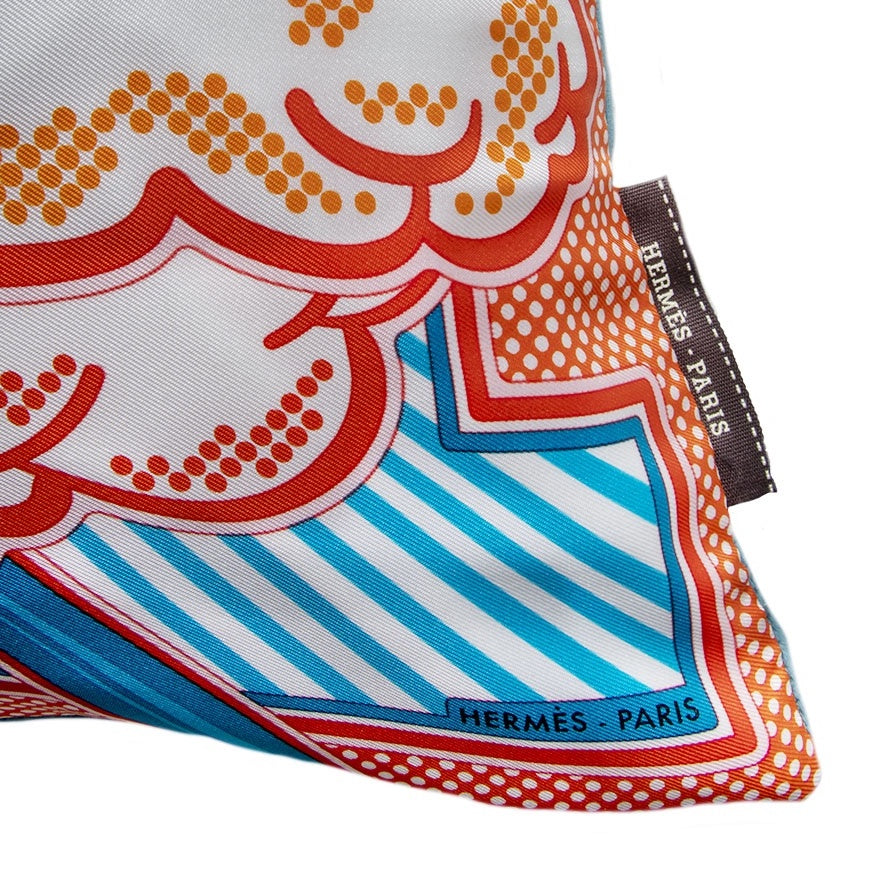 Pegasus Pop Vintage Silk Scarf Pillow 17"
