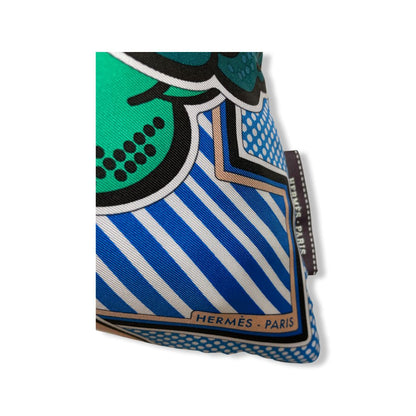 Pegasus Pop Vintage Silk Scarf Pillow 17"
