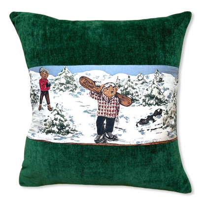 Polo Bear Ski Weekend Silk Scarf Pillows