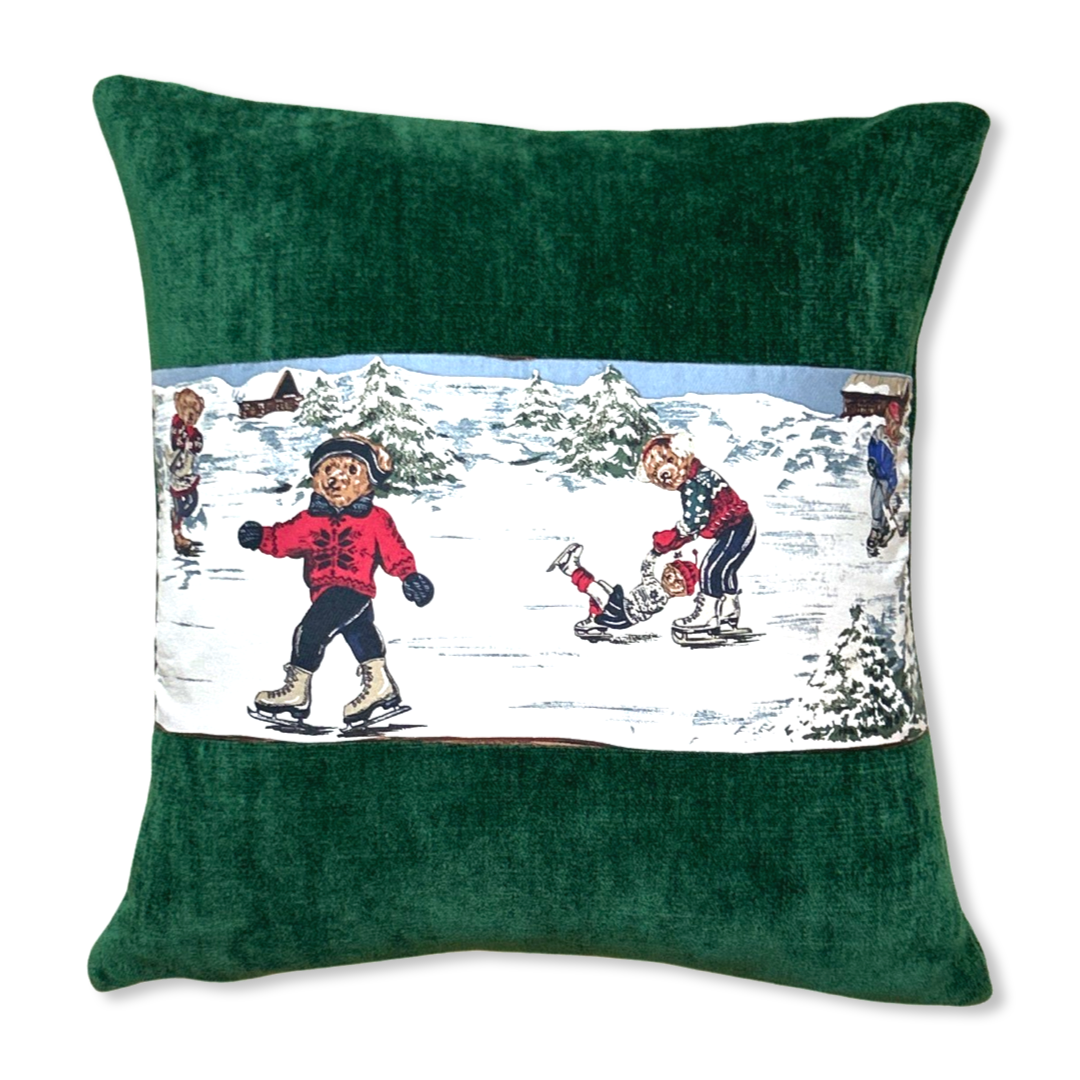 Polo Bear Ski Weekend Silk Scarf Pillows