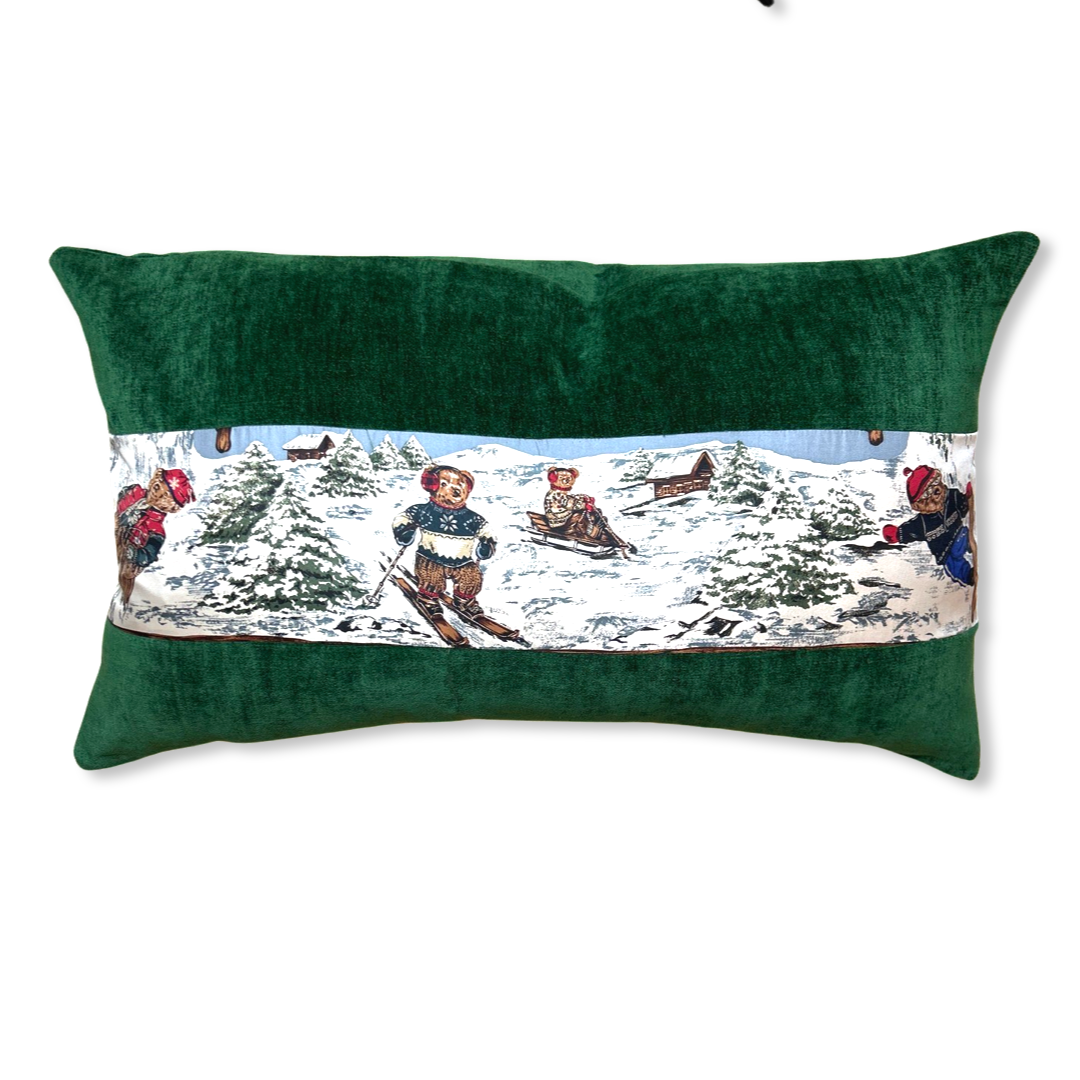Polo Bear Ski Weekend Silk Scarf Pillows