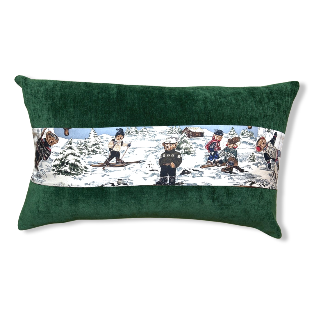 Polo Bear Ski Weekend Silk Scarf Pillows