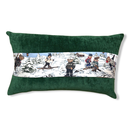Polo Bear Ski Weekend Silk Scarf Pillows