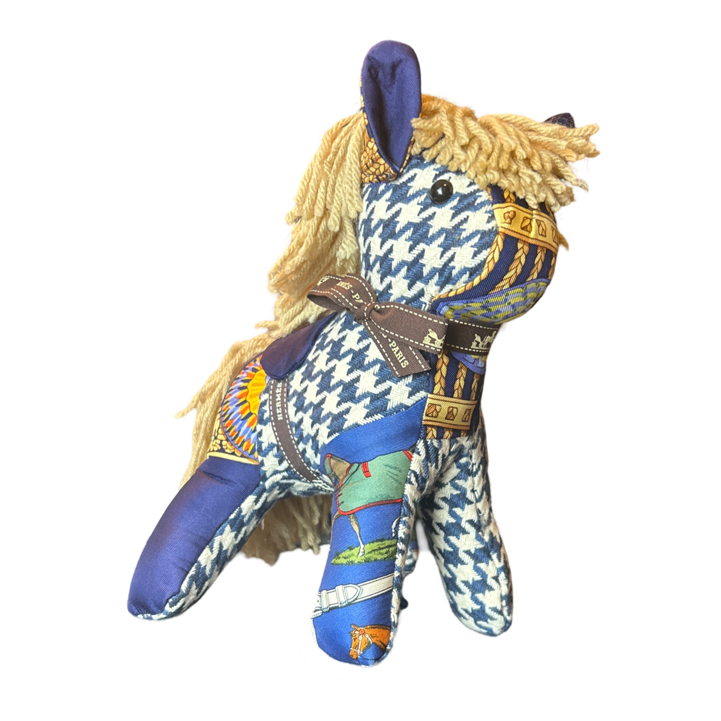 Hermes Vintage Scarf Patchwork Pony at VintageLuxeUp.com