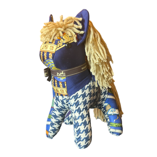 Hermes Vintage Scarf Patchwork Pony at VintageLuxeUp.com