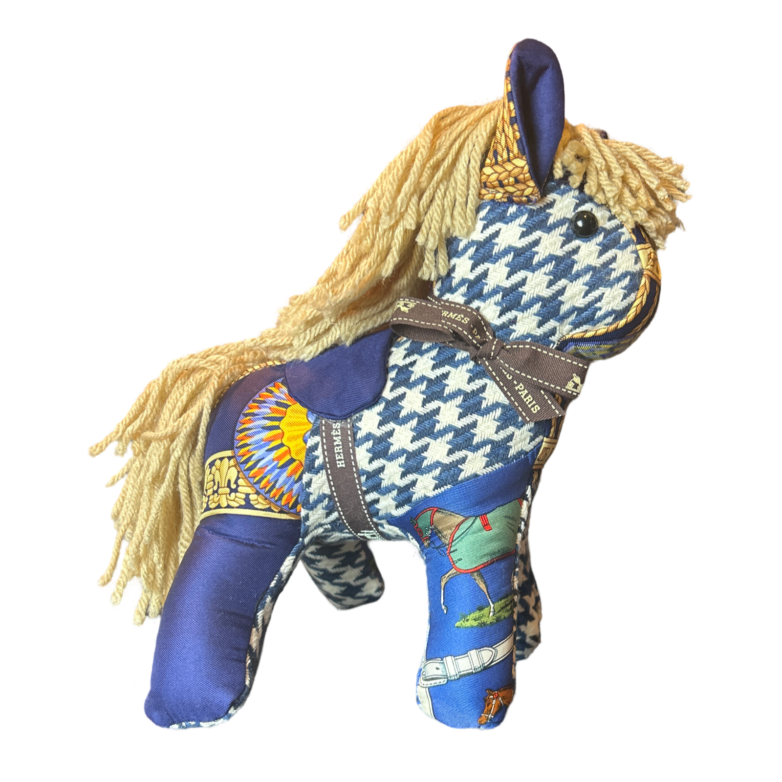 Hermes Vintage Scarf Patchwork Pony at VintageLuxeUp.com