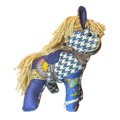 Hermes Vintage Scarf Patchwork Pony at VintageLuxeUp.com