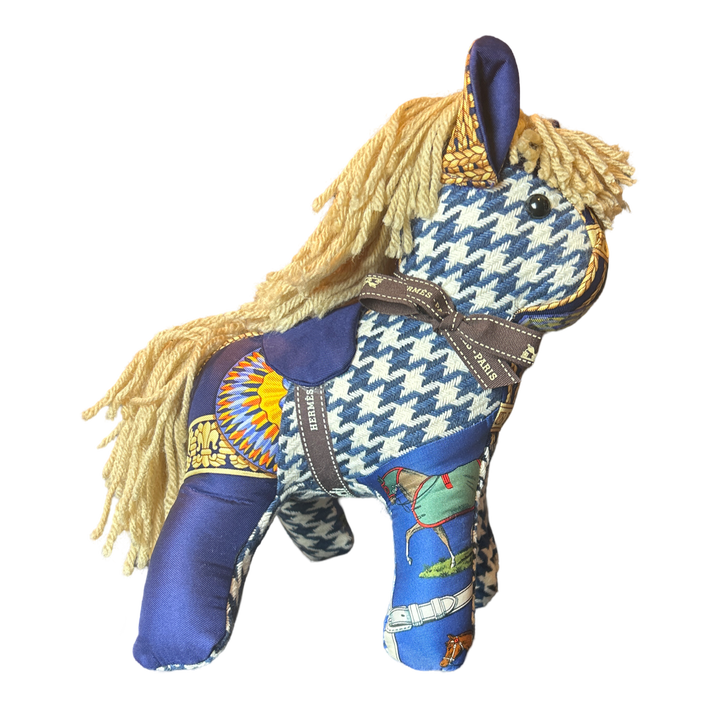 Hermes Vintage Scarf Patchwork Pony at VintageLuxeUp.com