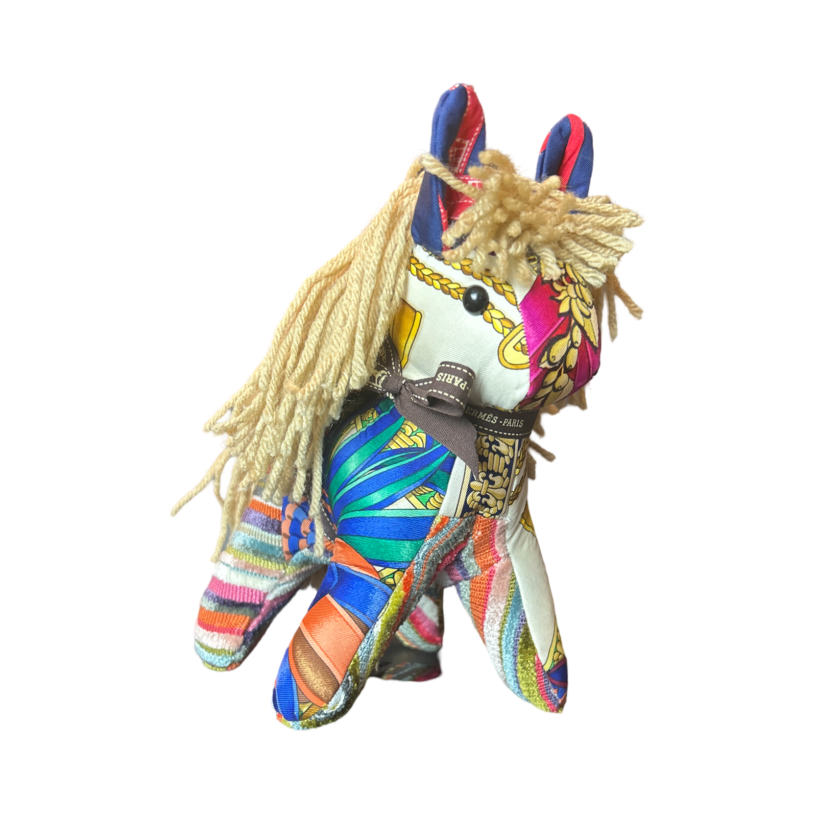 Hermes Vintage Scarf Patchwork Pony at VintageLuxeUp.com
