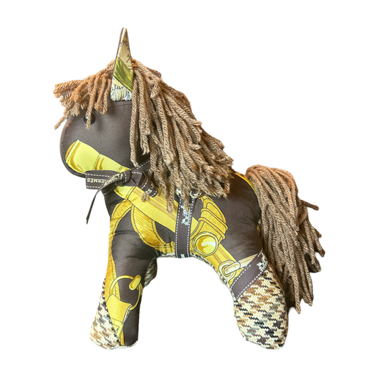 Hermes Epern d'Or Scarf Patchwork Pony at VintageLuxeUp.com