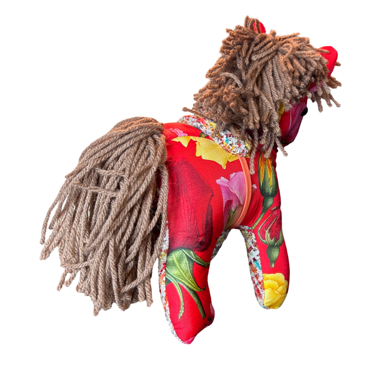 Gucci Roses Vintage Silk Scarf in Noble Pony Design