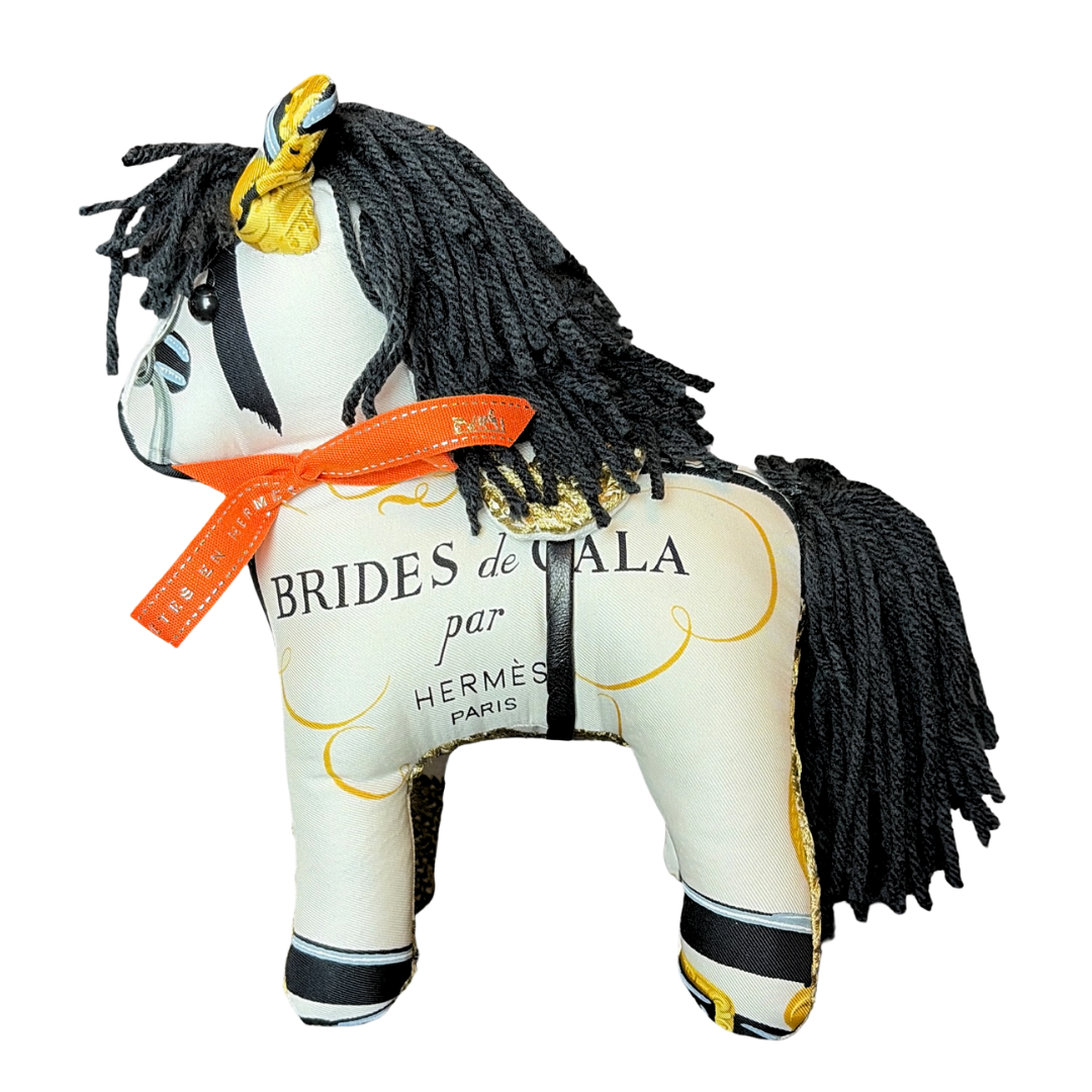 Hermes Brides de Gala Scarf Patchwork Pony at VintageLuxeUp.com