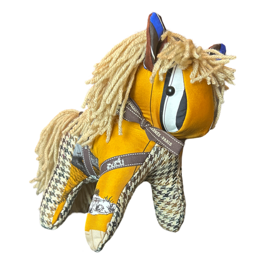 Hermes Vintage Scarf Patchwork Pony at VintageLuxeUp.com