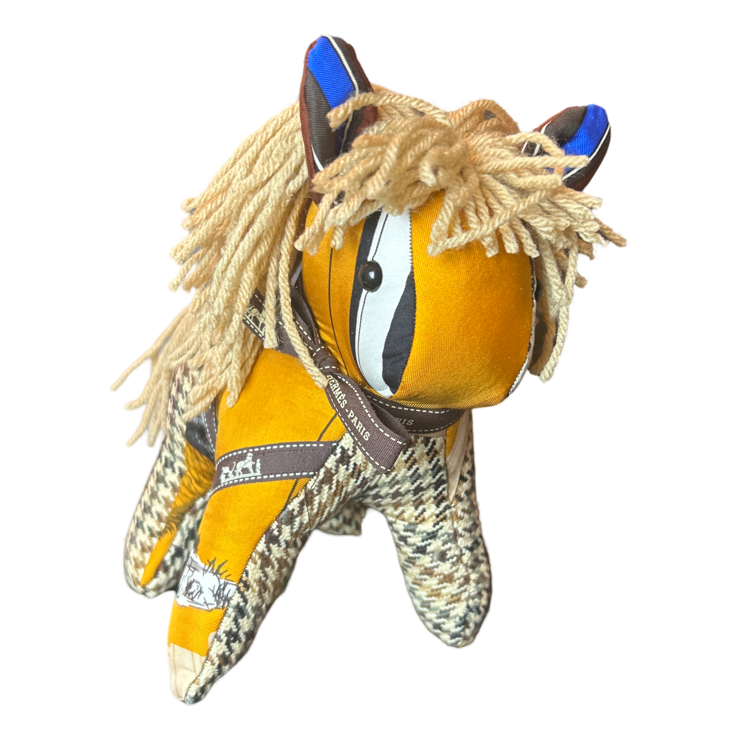 Hermes Vintage Scarf Patchwork Pony at VintageLuxeUp.com