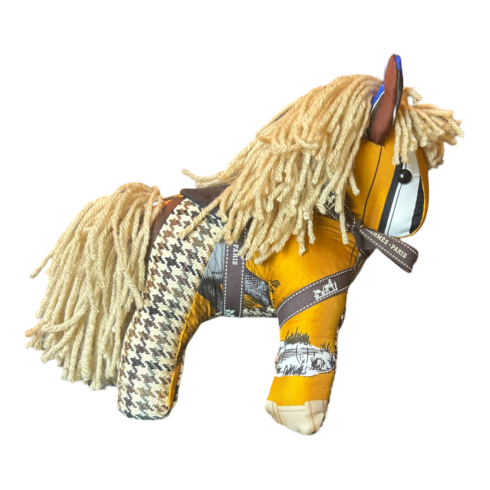 Hermes Vintage Scarf Patchwork Pony at VintageLuxeUp.com