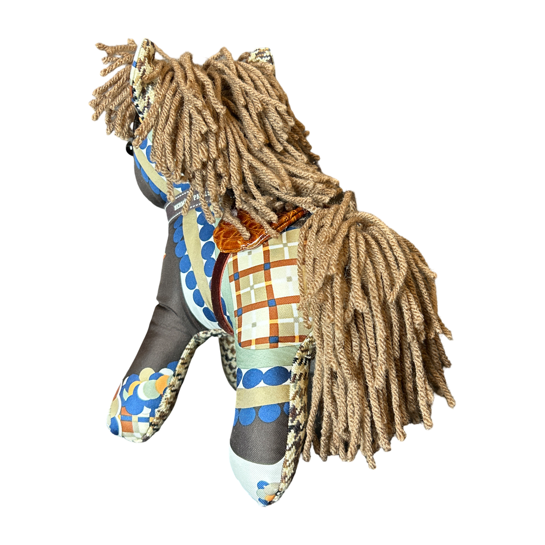 Haute Parure Vintage Silk Scarf Patchwork Pony