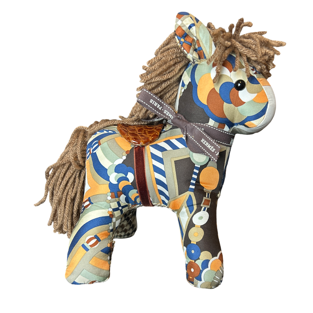 Hermes Haute Parure Scarf Patchwork Pony at VintageLuxeUp.com