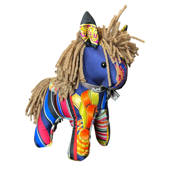 Hermes Rubans du Cheval Scarf Patchwork Pony at VintageLuxeUp.com