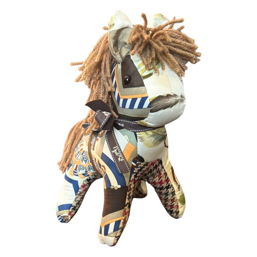 Hermes Haute Parure Scarf Patchwork Pony at VintageLuxeUp.com