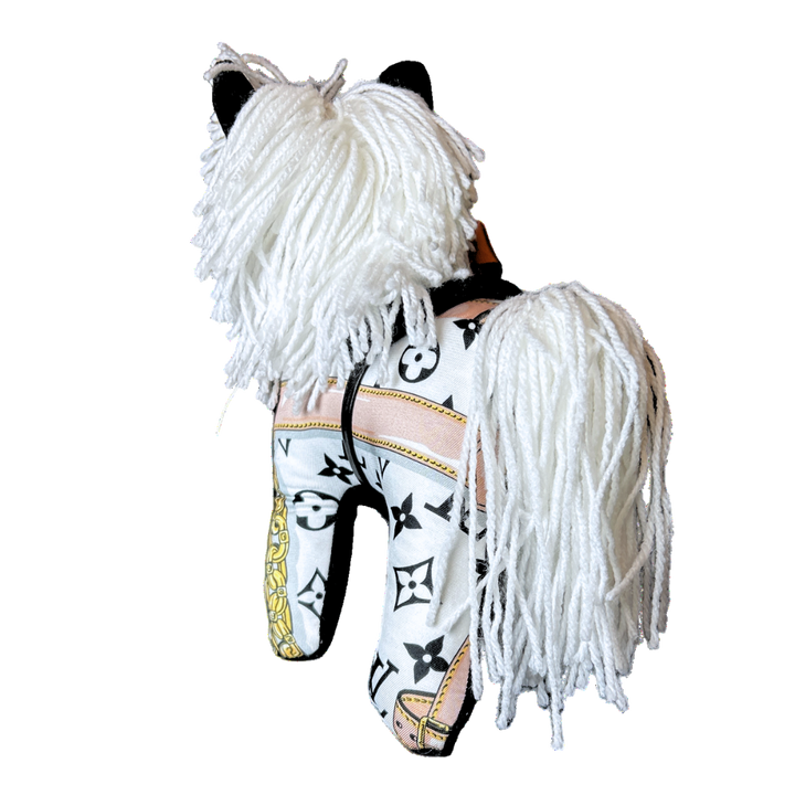 LV Monogram Vintage Silk Scarf Noble Pony