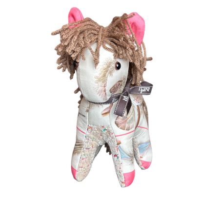 Hermes Plumes Scarf Patchwork Pony at Vintage Luxe Up