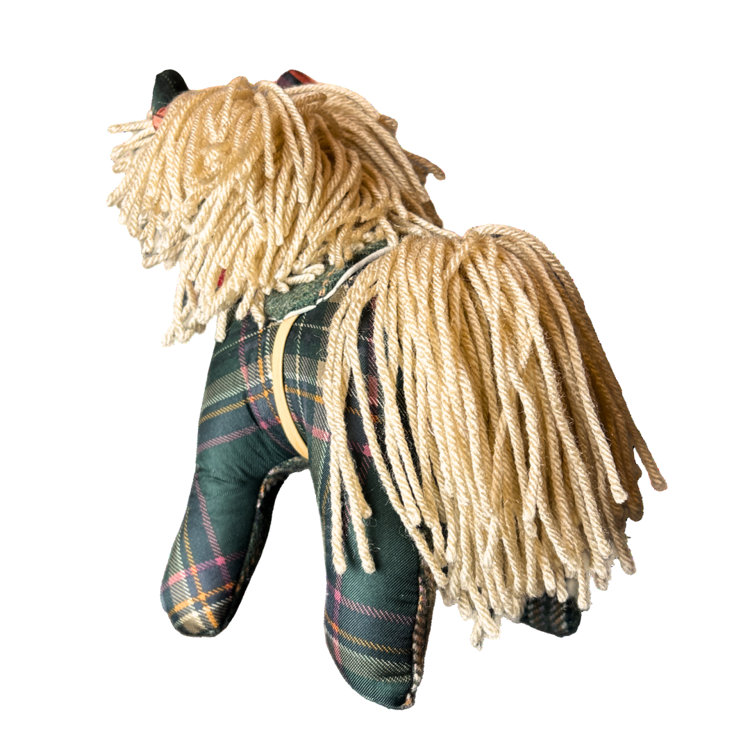 Tartan Vintage Silk Scarf Noble Pony