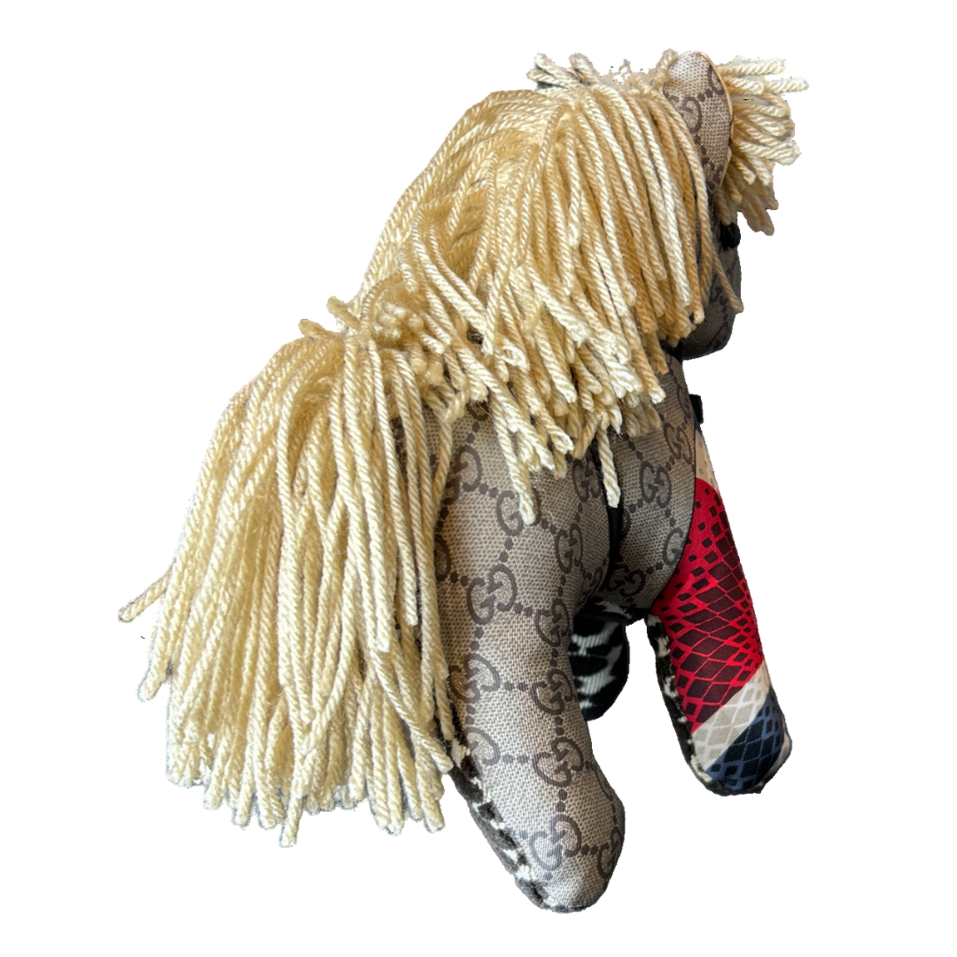 GG Vintage Silk Scarf Noble Pony