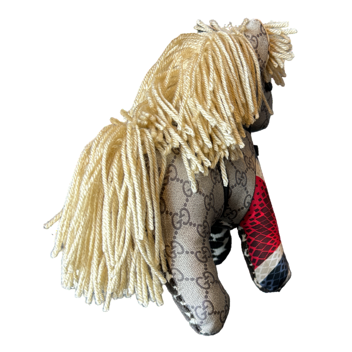 GG Vintage Silk Scarf Noble Pony