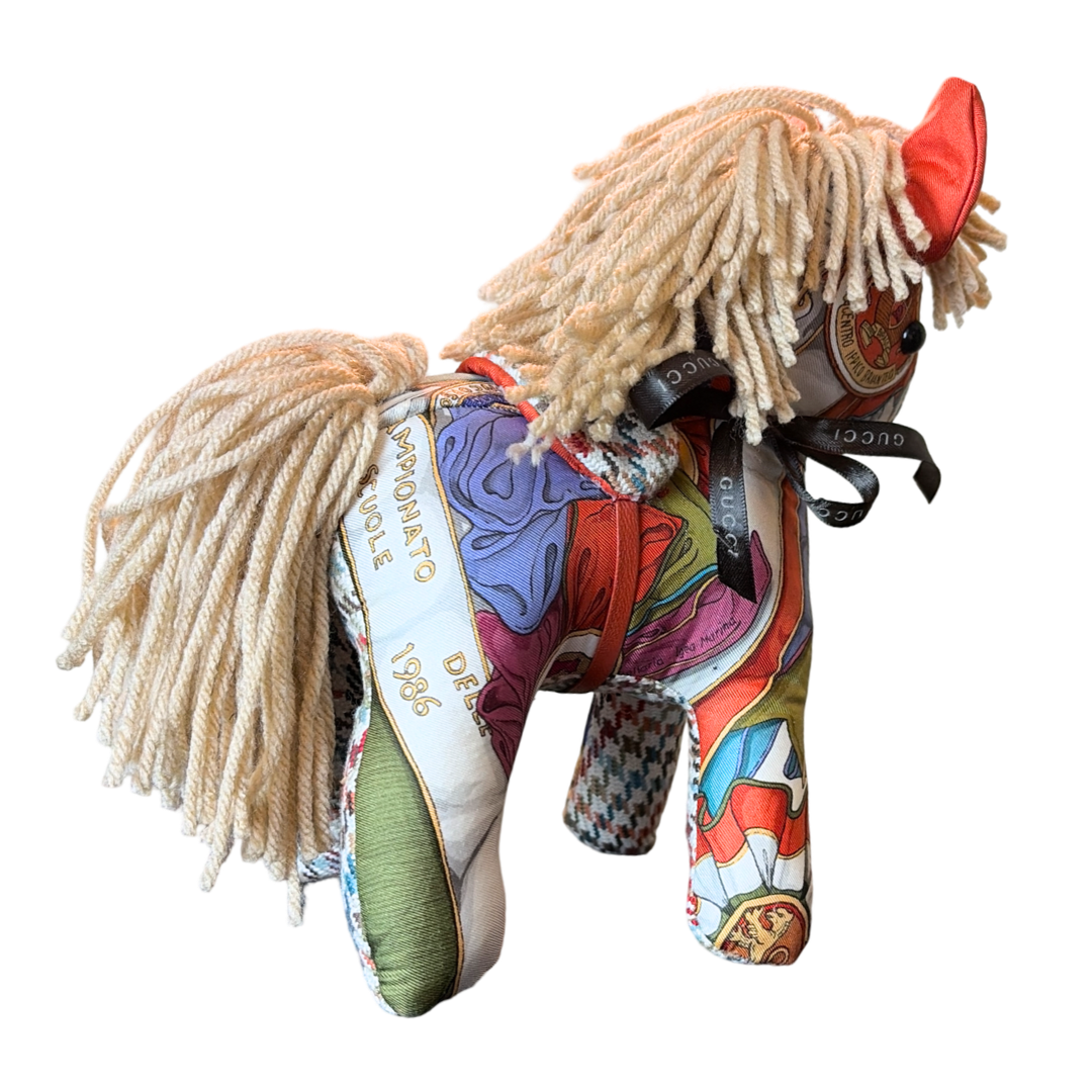 Gucci Horse Ribbons Equestrian Scarf | Gucci Pony
