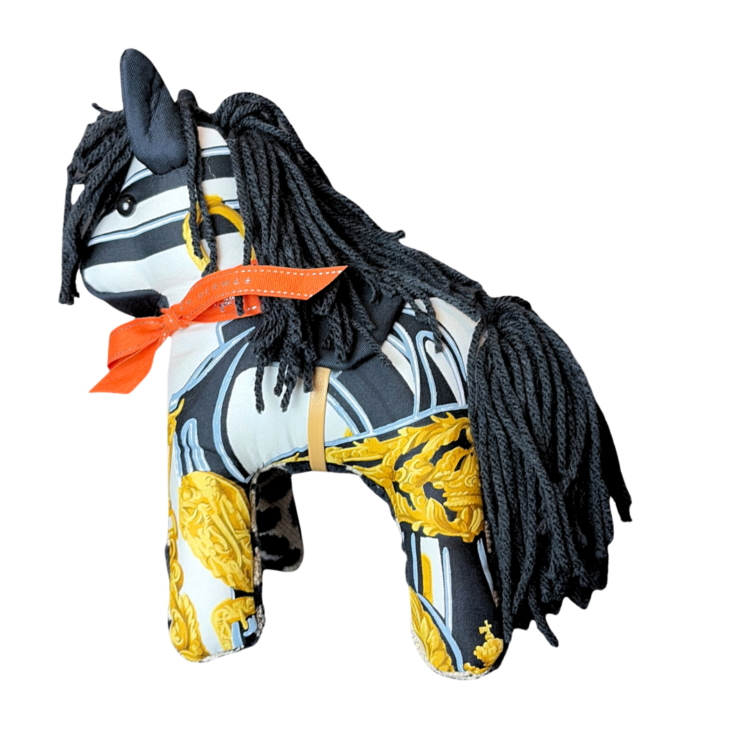 Hermes Brides de Gala Scarf Patchwork Pony at VintageLuxeUp.com