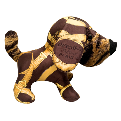 Eperon d'Or Vintage Silk Scarf Loyal Puppy
