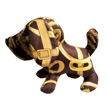 Eperon d'Or Vintage Silk Scarf Loyal Puppy