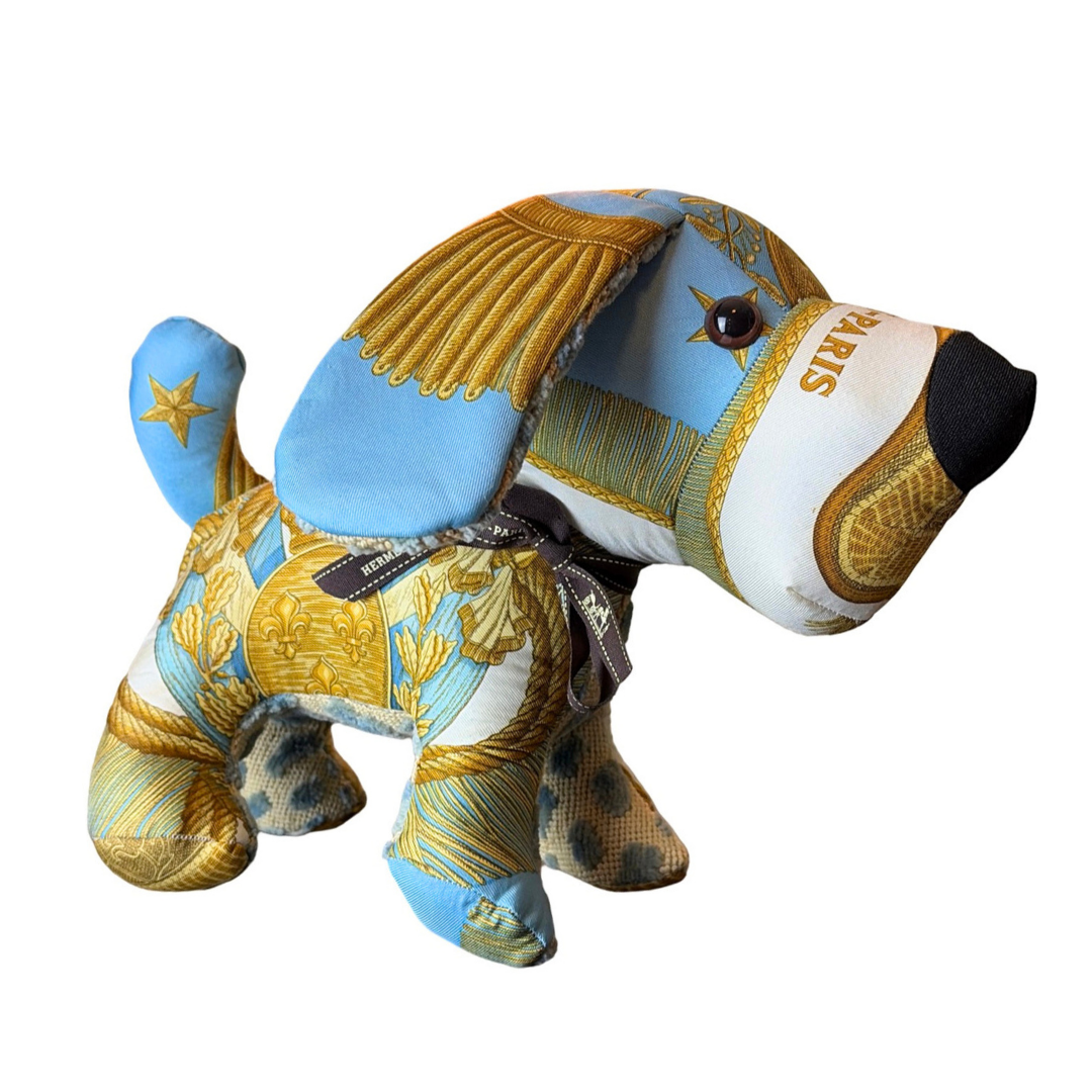 Hermes Poste et Cavalerie Scarf Puppy at Vintage Luxe Up