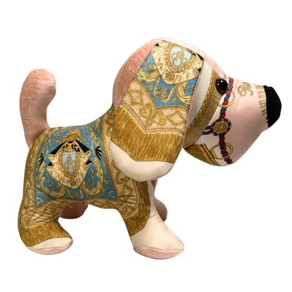 Poste et Cavalerie Vintage Silk Scarf Loyal Puppy