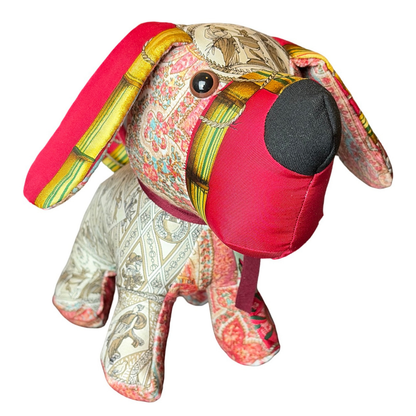 Gucci Chinoiserie Bamboo Floral Scarf Puppy at Vintage Luxe Up
